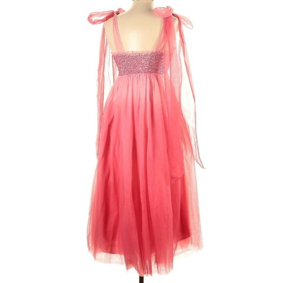 LoveShackFancy Romia Millennial Pink Ombre Hand Dye Size 0 Dress - Picture 3 of 14